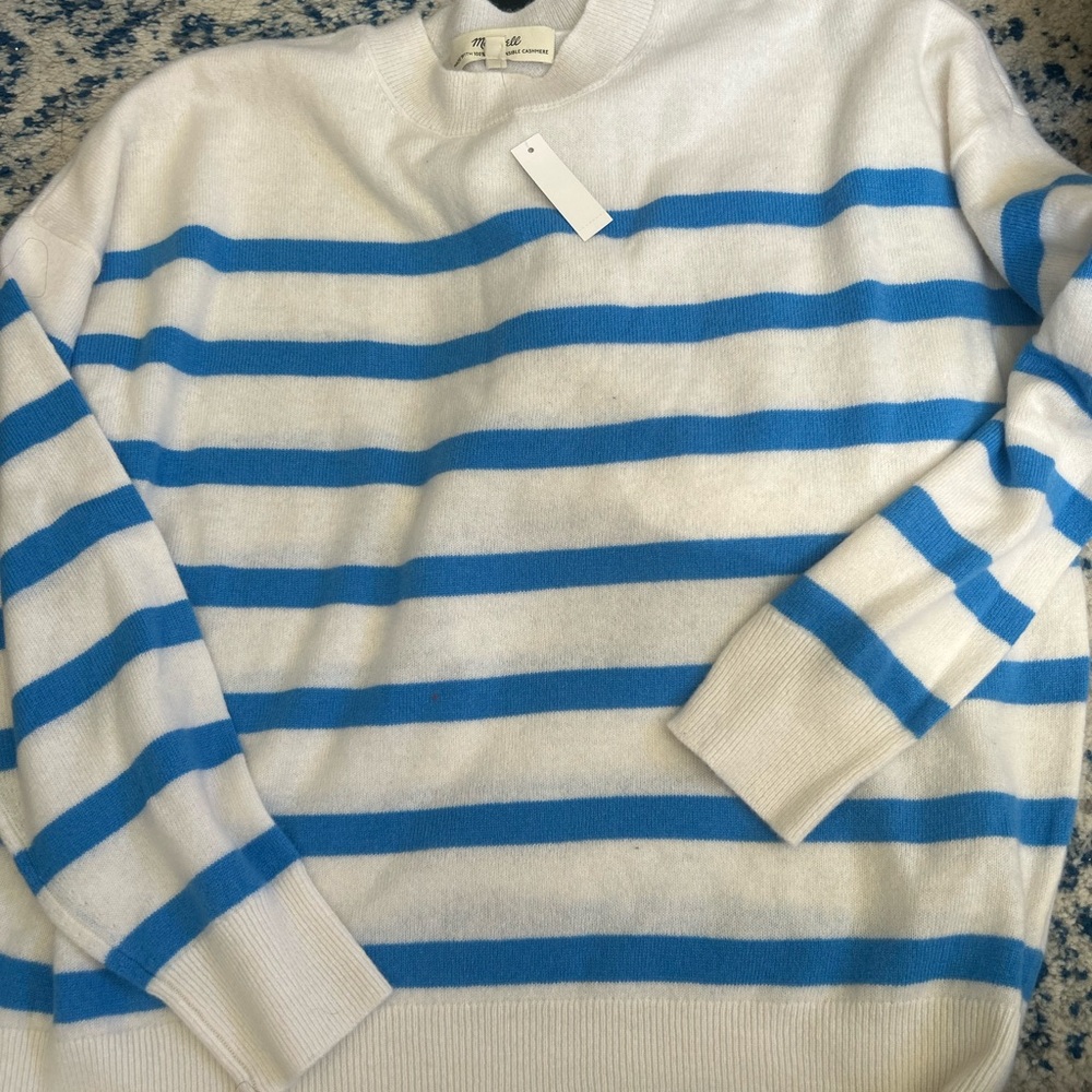 Madewell (Re)sponsible Cashmere Oversized Crewneck Sweater - Picture 7 of 11